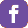 purple facebook icon and hyperlink